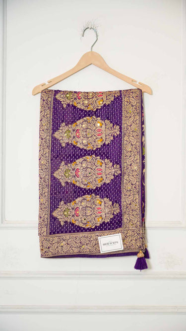 Khaddi Georgette Saree with Handwork