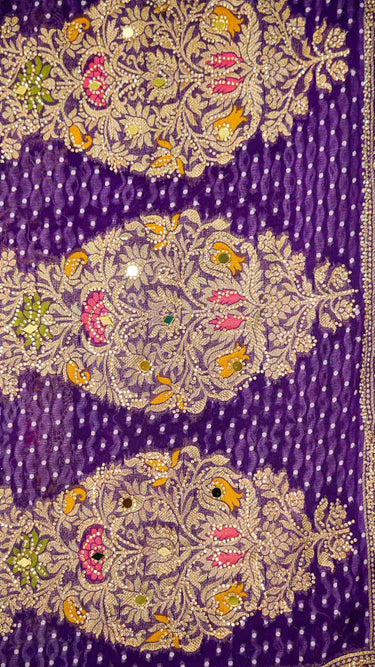 Khaddi Georgette Saree with Handwork