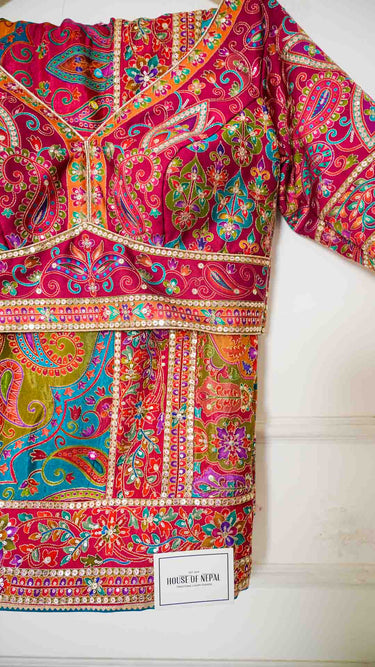 Multicolor Position Print Saree