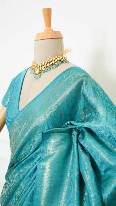 Silk Saree with Floral Prints