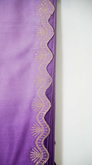 Shaded Satin Silk Stonework Saree