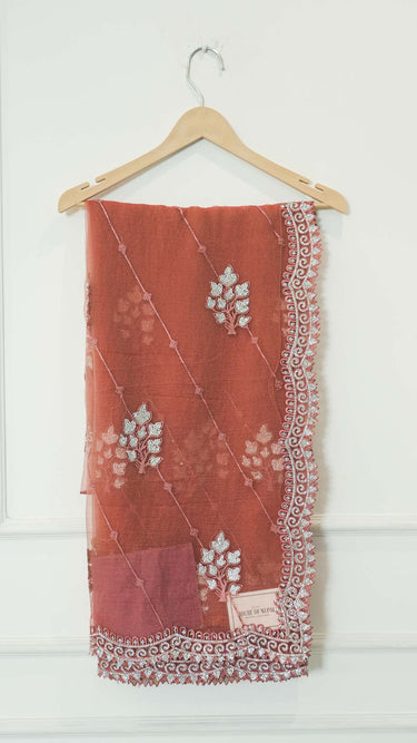 Wrinkle Chiffon Saree Mina