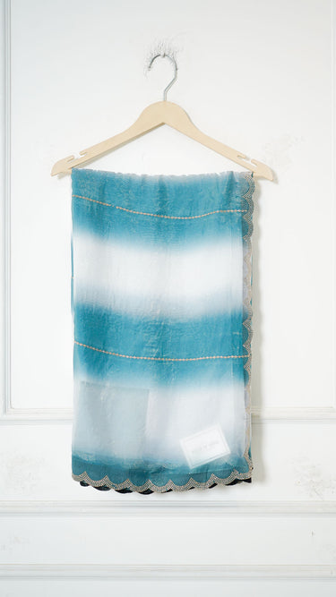 Shaded Fendi Saree with Swarovski Stone