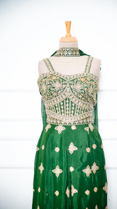 Handembroidered Corset with Sarara Pants