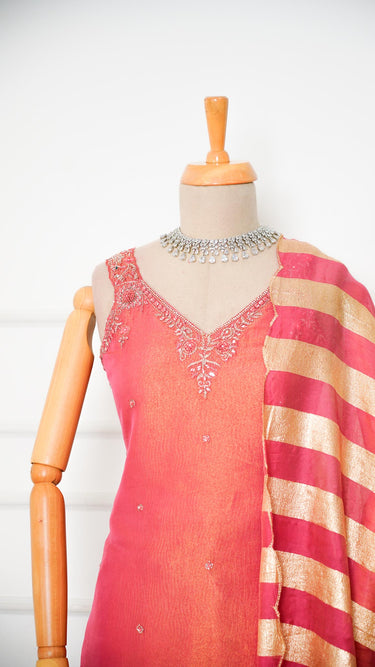 Rust Handwork Sarara Suit