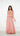 Peach Handembroidered Jacket Suit with Sarara