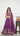 Purple Crepe Hand Embroidered Lehenga