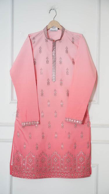 Mens Kurta with Motif Butti and Zariwork