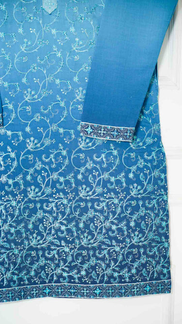 Mens Ombre Kurta with Embroidery