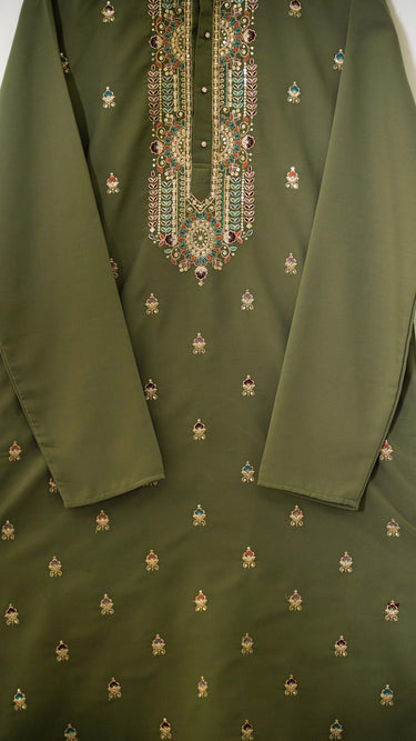 Hand Embroidered Mens Designer Kurta