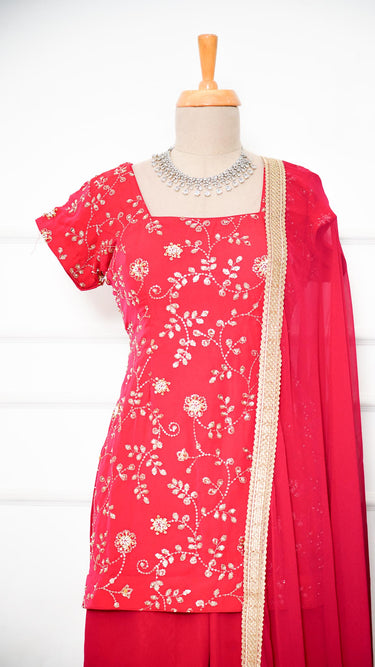 Fendi Handwork 90s Kurti with Bellybottoms and Shawl