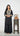 Black Zari and Multithread Embroidered Kurti Suit