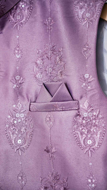 Mauve Hue Metallic Shade Modi Jacket