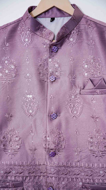 Mauve Hue Metallic Shade Modi Jacket