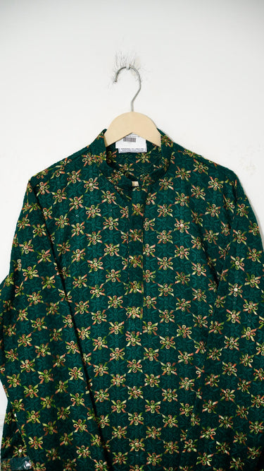Mens Chikankari Kurta with Multithread Embroidery