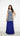 Navy Blue Position Print Sarara Suit