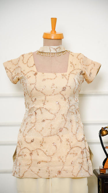 Cosmos Handembroidered 90s Kurti Suit