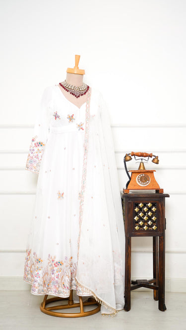 Fendi Butti Anarkali with Handembroidered Border