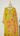 Silk Kurta with Pastel Embroidery in Lemon