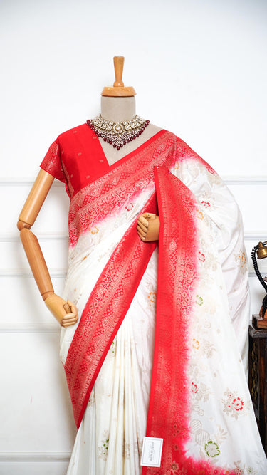 Dola Silk Contrast Border Saree