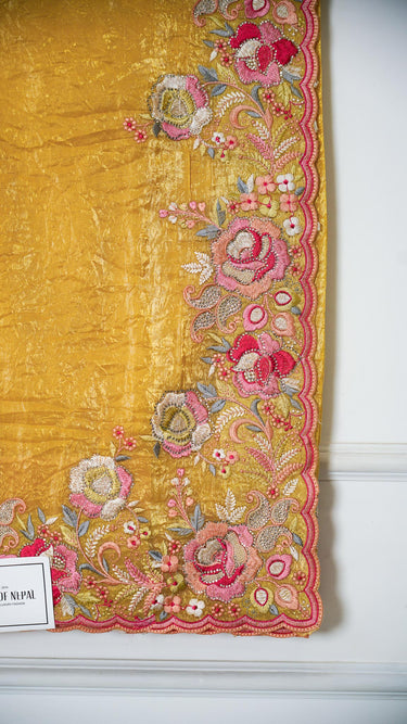 Fendi Crush Saree with Pearlwork