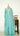 Icy Blue Bead Hand Embroidered Kurti Suit