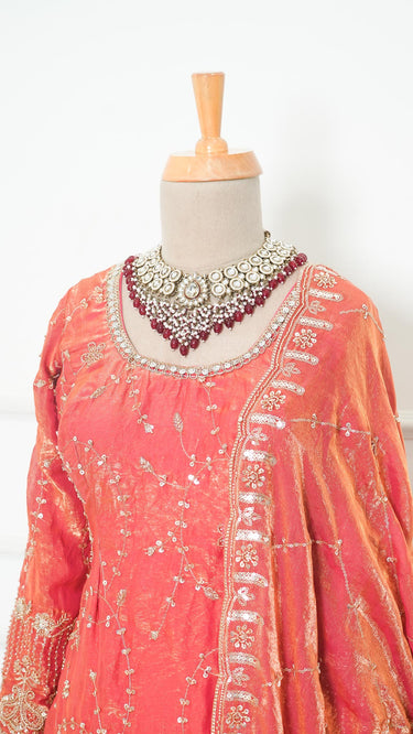 Fendi Silk Handembroidered Garara Suit