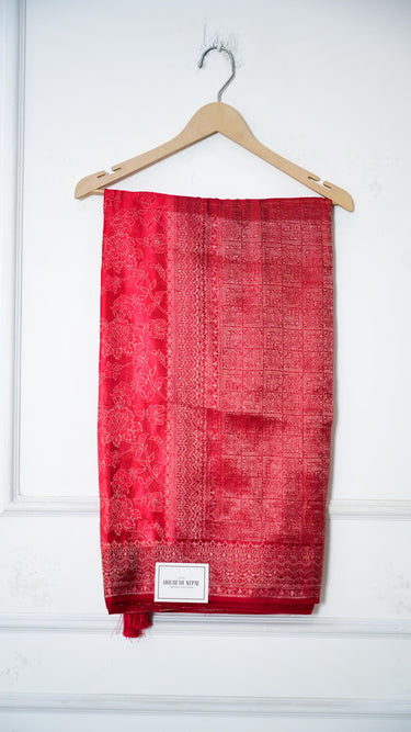 Jacqaurd Silk Saree with Contrast Border