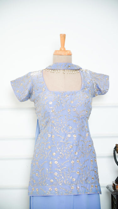 Fendi Silk Zari Jaal 90s Kurti