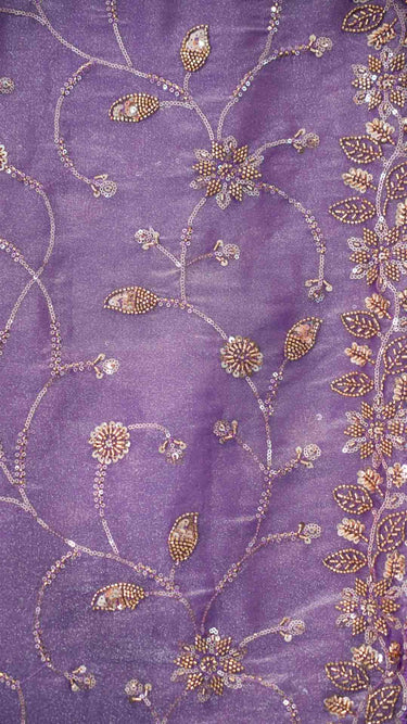 Fendi Handwork Jaal Saree with Stitched Blouse