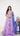 Purple Organza Floral Print Lehenga