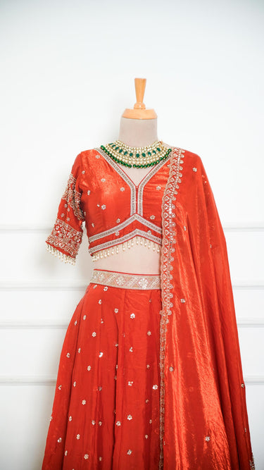 Fendi Handwork Lehenga Set Bloom