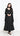Black Handembroidered Anarkali in Georgette