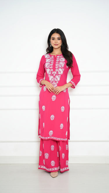 Cotton Lucknowi Chinakari Cord Set