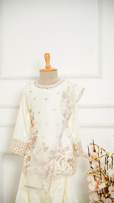 Crepe Silk Handwork Girls Kurta