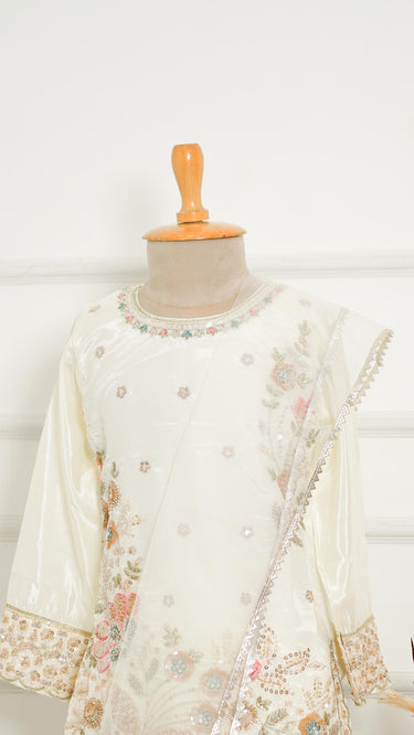 Crepe Silk Handwork Girls Kurta