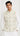White Geometric Pastel Embroidery Mens Waistcoat
