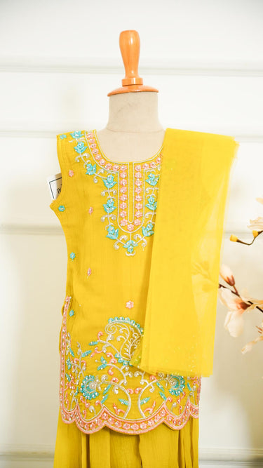 Paisley Embroidered Girls Kurti Suit
