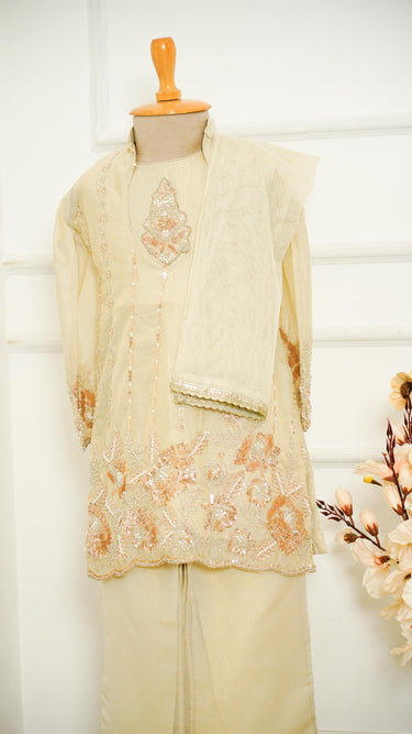 Cosmos Silk Tube and Outer Indowestern Set for Girls