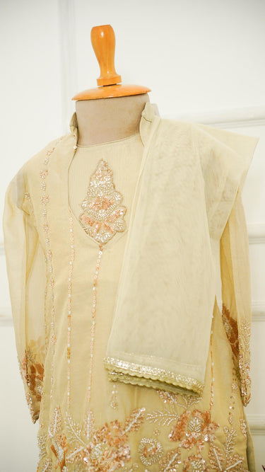 Cosmos Silk Tube and Outer Indowestern Set for Girls