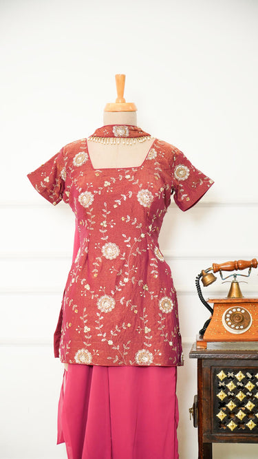 Cosmos Handembroidered 90s Kurti Suit