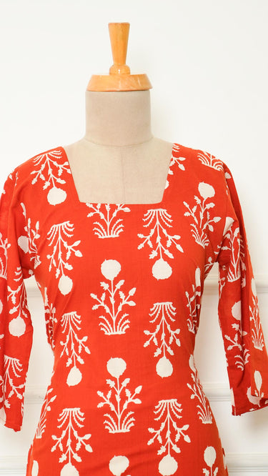 Cotton Printed Womens Kurti Tops