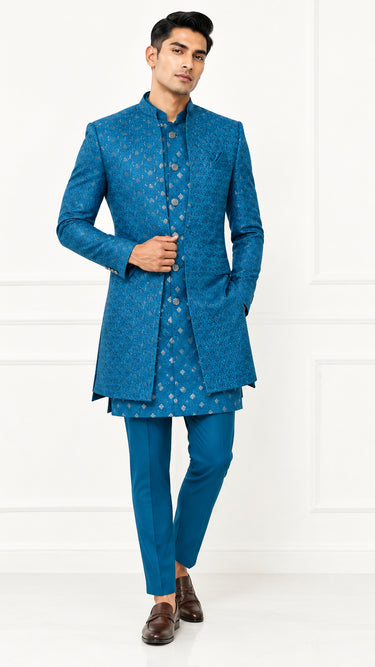 Designer Shrug Indowestern Mens Suit