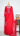 Women's Georgette Kurta Set in Red with Handwork
