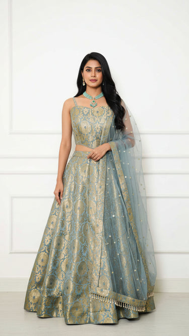 Brocade Extra Flair Lehenga with Corset