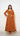 Rust Fendi Anarkali Suit with Golden Zariwork