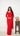 Red Ready to Wear Saree with Corset Blouse