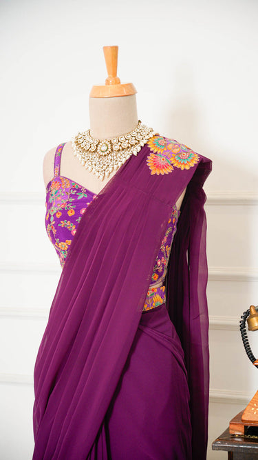 Ready to Wear Saree with Corset Blouse