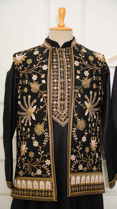 Designer Indo Western Kurta Jacket Set Elite