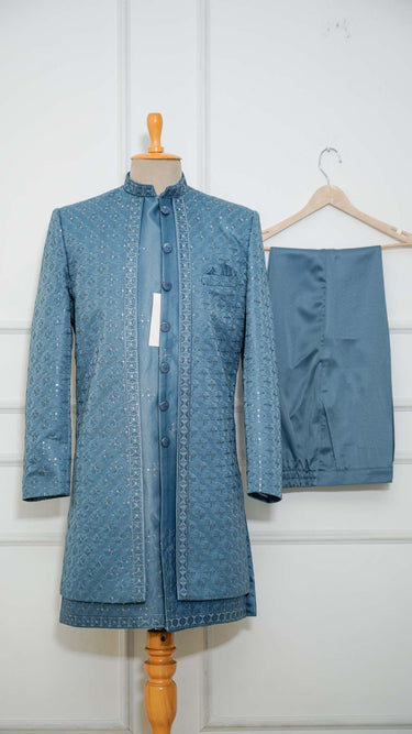 Men's Indo Western Suit with Border Work